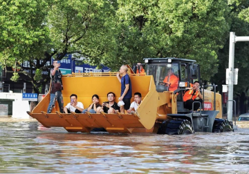 Imágenes del paso del tifón 'Lekima' por la provincia china de Zhejiang (este).