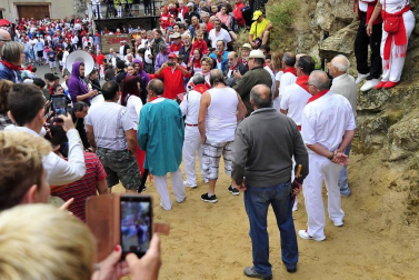 Todas las fotos del encierro del día 11 de agosto de del Pilón de Falces, una carrera que duró dos minutos y 15 segundos.