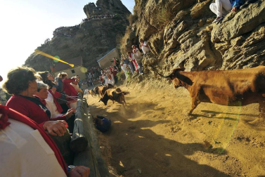 Este lunes Falces ha acogido el segundo encierro del Pilón de las fiestas de este 2019.