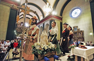 Fotos de la procesión del 15 de agosto de fiestas de Burlada