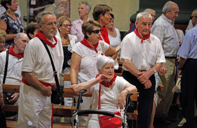 Fotos de la procesión del 15 de agosto de fiestas de Burlada