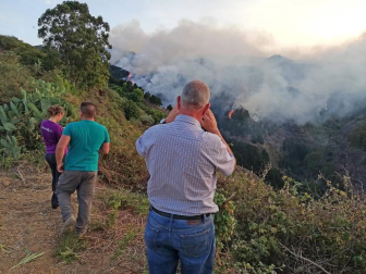 El incendio de Gran Canaria se descontrola y amenaza el parque natural de Tamadaba