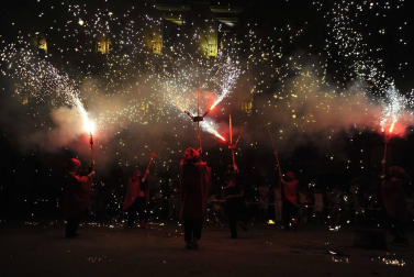 Todas las fotos de los Correfoc en la Plaza de Navarra de las Fiestas de Tafalla 2019 en el Diario de Navarra