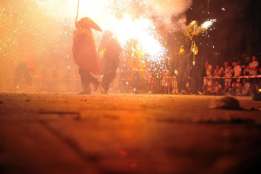 Todas las fotos de los Correfoc en la Plaza de Navarra de las Fiestas de Tafalla 2019 en el Diario de Navarra