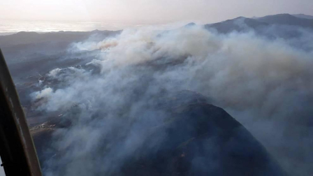 El incendio de Gran Canaria se descontrola y amenaza el parque natural de Tamadaba