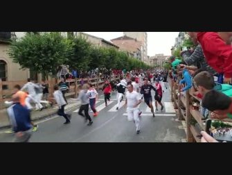 Último encierro de fiestas de Tafalla