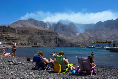 Zona afectada por el fuego de Gran Canaria