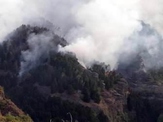 El incendio de Gran Canaria se descontrola y amenaza el parque natural de Tamadaba