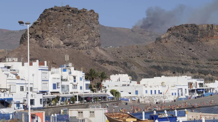 Zona afectada por el fuego de Gran Canaria