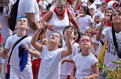 Fotos del cohete de fiestas de Noáin