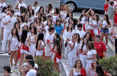 Fotos del cohete de fiestas de Noáin