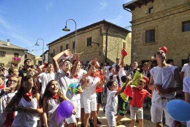 Galería de fotos del cohete de fiestas de Barasoain, el 23 de agosto de 2019