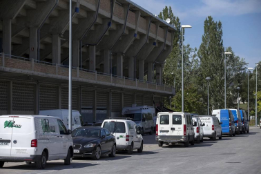 Galería de fotos del estado de las obras en el estadio pamplonés.