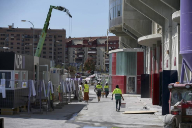Galería de fotos del estado de las obras en el estadio pamplonés.