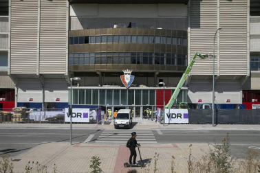 Galería de fotos del estado de las obras en el estadio pamplonés.