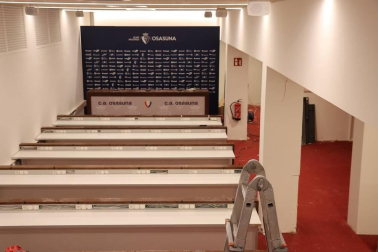 Galería de fotos del estado de las obras en el estadio pamplonés.
