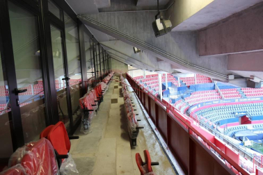 Galería de fotos del estado de las obras en el estadio pamplonés.