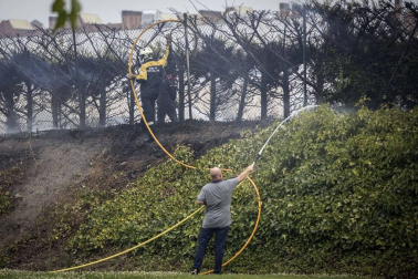 Galería de fotos del incendio de Olaz, el 26 de agosto de 2019