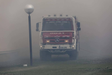 Galería de fotos del incendio de Olaz, el 26 de agosto de 2019