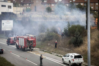 Galería de fotos del incendio de Olaz, el 26 de agosto de 2019