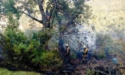 Este jueves se ha declarado un incendio en la sierra de Lóquiz, en el término municipal de Eulate, en cuyas labores de extinción han trabajado numeroros medios terrestres y aéreos