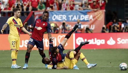 Todas las fotos del partido Osasuna 2-2 Barcelona
