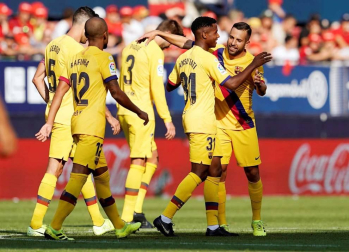 Todas las fotos del partido Osasuna 2-2 Barcelona
