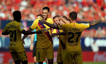 Todas las fotos del partido Osasuna 2-2 Barcelona