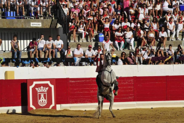Todas las fotos del encierro del día 3 de septiembre de fiestas de Peralta, del sorteo de toros y de la corrida de rejones