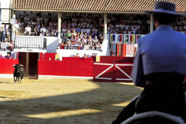 Todas las fotos del encierro del día 3 de septiembre de fiestas de Peralta, del sorteo de toros y de la corrida de rejones