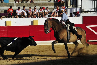 Todas las fotos del encierro del día 3 de septiembre de fiestas de Peralta, del sorteo de toros y de la corrida de rejones