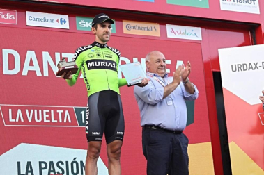 Imágenes de la llegada de la Vuelta Ciclista a España a Navarra, con el final de etapa en Urdax-Dantxarinea.