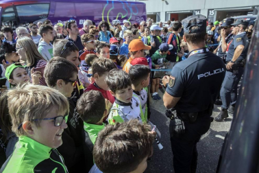 Imágenes de la salida de la etapa