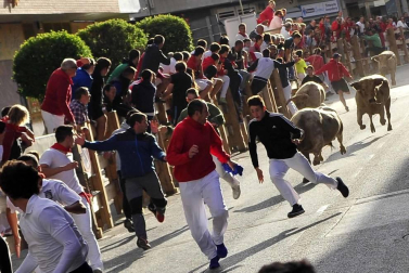 Todas las fotos del encierro y de la comparsa de gigantes y cabezudos de fiestas de Peralta 2019