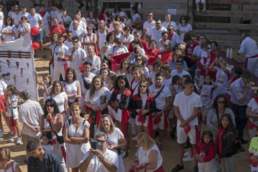 Eduardo Sanz, teniente de alcalde y concejal de Cárcar, fue el encargado de iniciar las fiestas en honor a la Santa Cruz