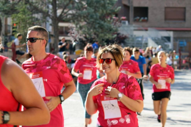 Javier Nagore y Deysi Gutiérrez entraron este sábado por la puerta grande de la plaza de toros de Lodosa en la V edición del Toro Soga Running de Lodosa.