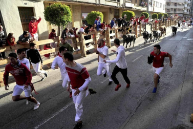 Los peralteses despidieron el domingo a sus gigantes y cabezudos con un multitudinario acto en el que también se le quito el pañuelo a la patrona.