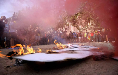 La manifestación registra la participación más baja de los últimos años.