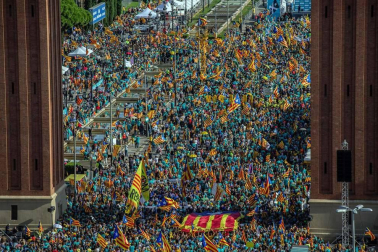 La manifestación registra la participación más baja de los últimos años.
