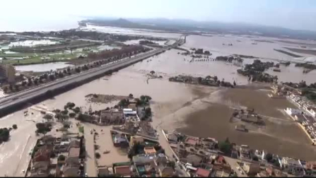 Impresionantes imágenes aéreas de las inundaciones en Murcia