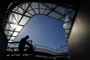 Aspecto del estadio de la Real Sociedad tras las reformas.