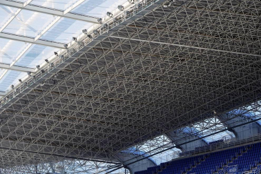 Aspecto del estadio de la Real Sociedad tras las reformas.