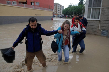 Inundaciones en Murcia, Alicante, Valencia y Granada
