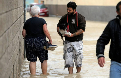 Inundaciones en Murcia, Alicante, Valencia y Granada
