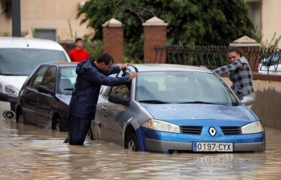 Inundaciones en Murcia, Alicante, Valencia y Granada