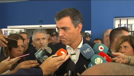 Sánchez dice que no se van a escatimar recursos para paliar los efectos del temporal