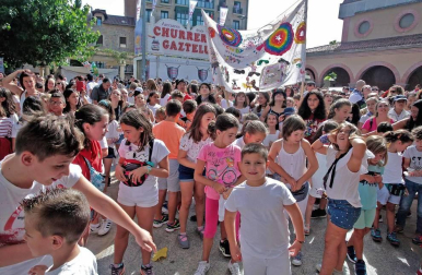 Foto del cohete de fiestas de Huarte del 14 de septiembre