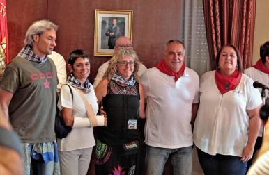 Foto del cohete de fiestas de Huarte del 14 de septiembre