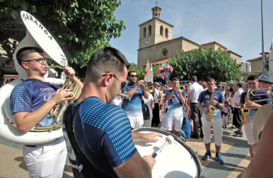 Foto del cohete de fiestas de Huarte del 14 de septiembre