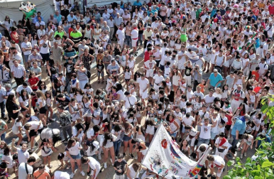 Foto del cohete de fiestas de Huarte del 14 de septiembre
